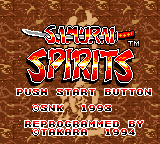 Samurai Spirits Title Screen